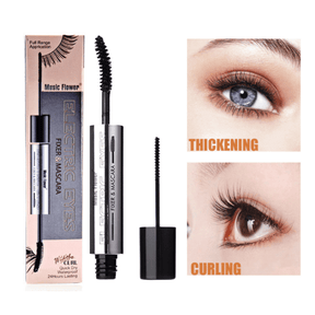 Voluminous and Curled Double Brush Mascara