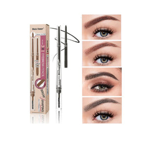 Eyebrow Razor, Pencil, and Brush with Refill: 3-in-1 Eyebrow Kit