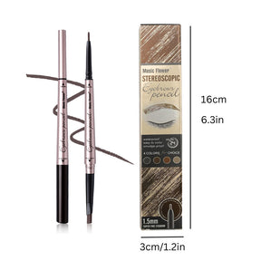 Dual-Tip Natural Brow Pencil: Fine & Triangle