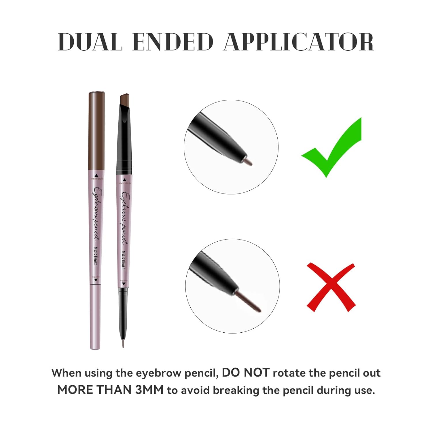 Dual-Tip Natural Brow Pencil: Fine & Triangle