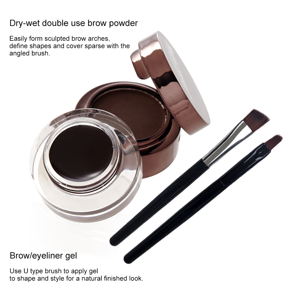 Eyebrow & Eyeliner Cream Powder Set