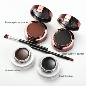 Eyebrow & Eyeliner Cream Powder Set