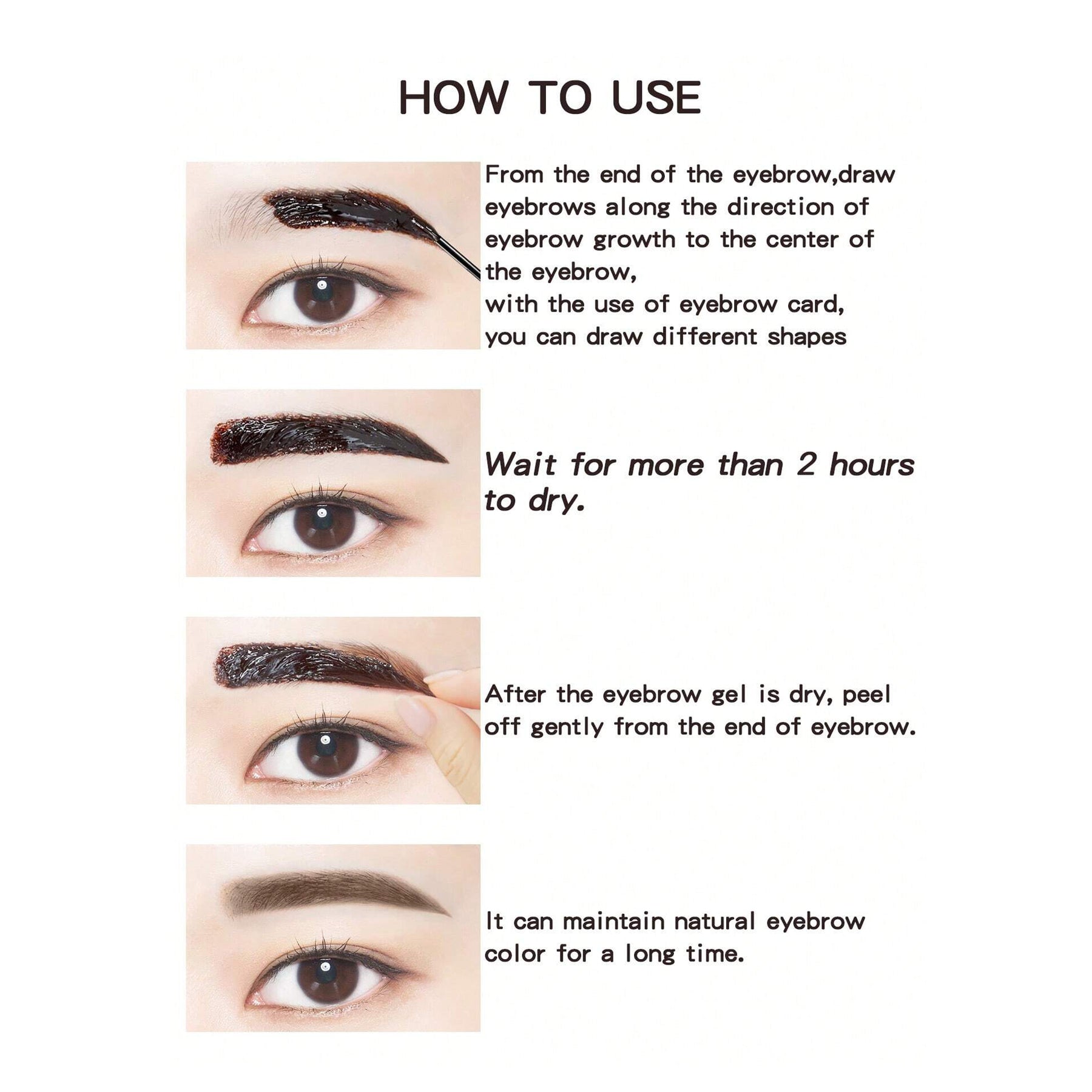 Long-Lasting Peel-Off Brow Tint