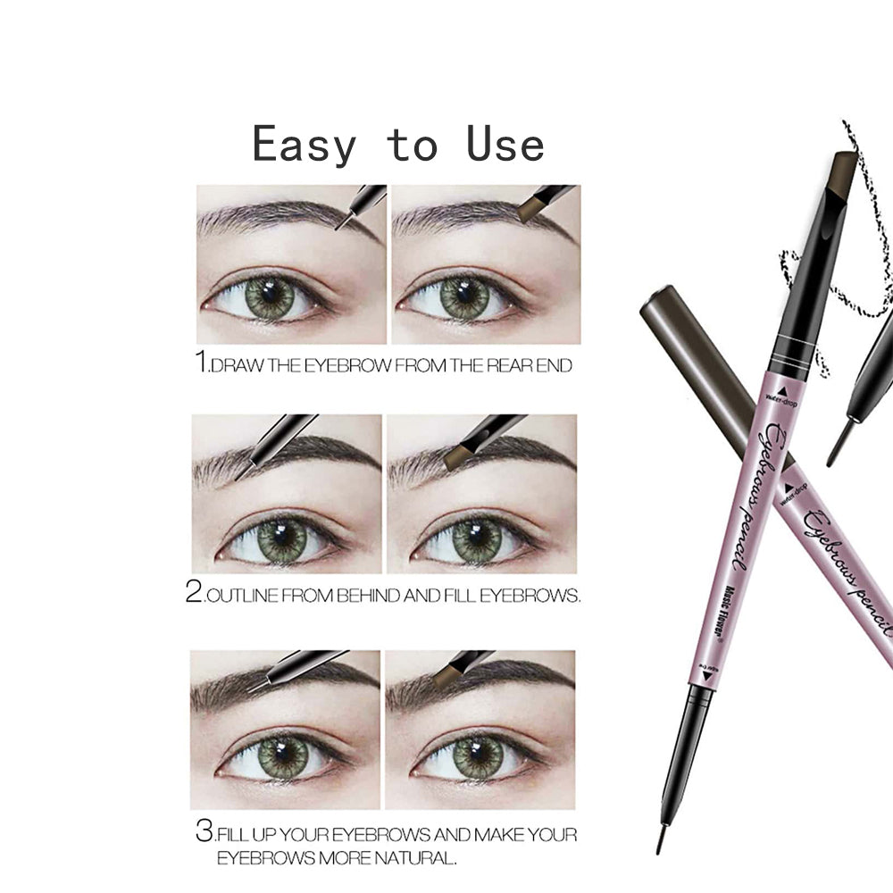 Dual-Tip Natural Brow Pencil: Fine & Triangle