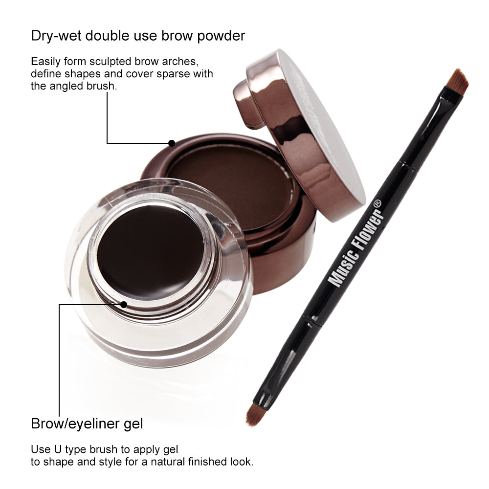 Eyebrow Powder and Gel Eyeliner Duo