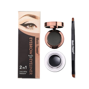 Eyebrow Powder and Gel Eyeliner Duo