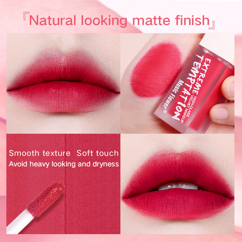 Matte Lip Gloss Set, 8Pcs Long-Lasting Wear Waterproof