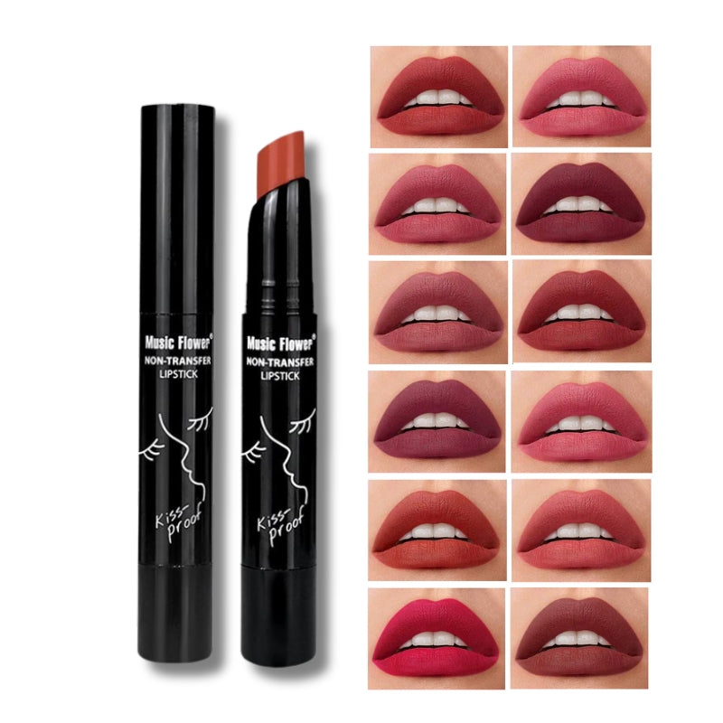 12pcs Matte Waterproof Non-transfer Lipstick Set