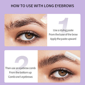 Dual-Ended Long-Lasting Brow Wax Pencil with Brush