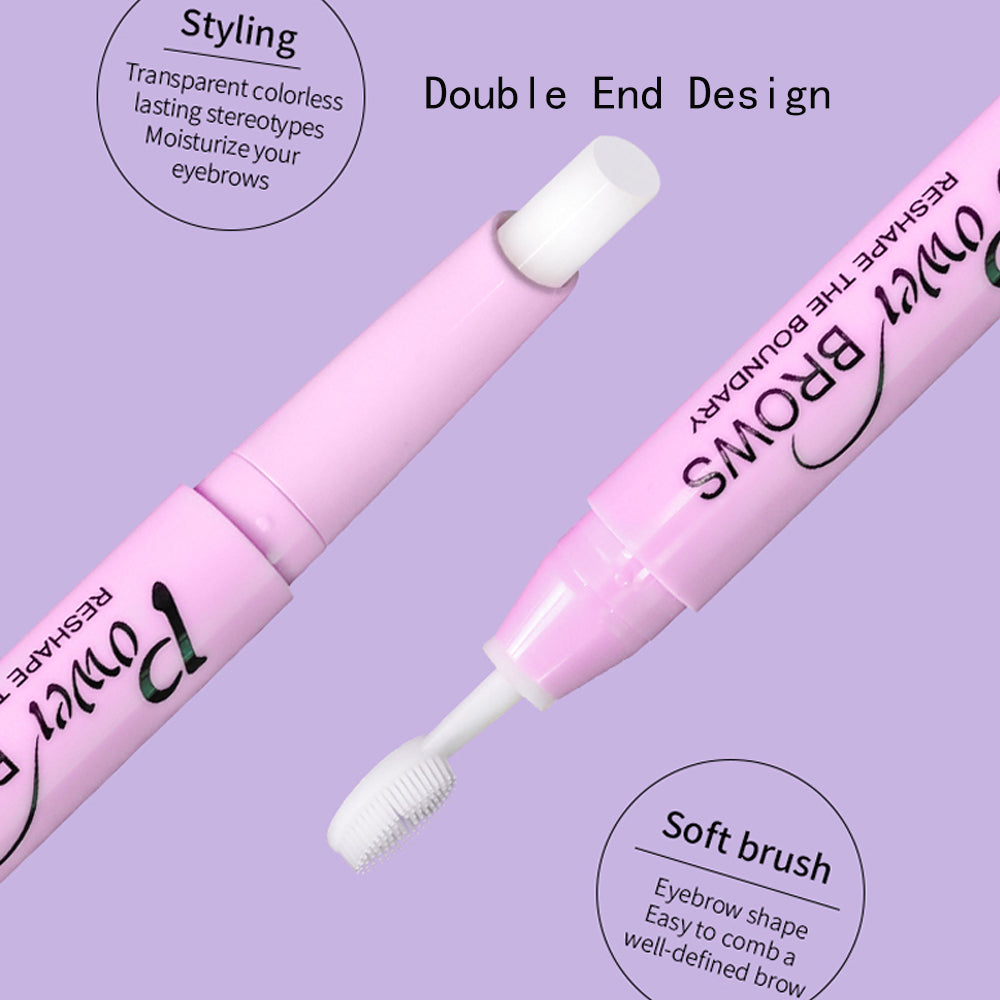 Dual-Ended Long-Lasting Brow Wax Pencil with Brush