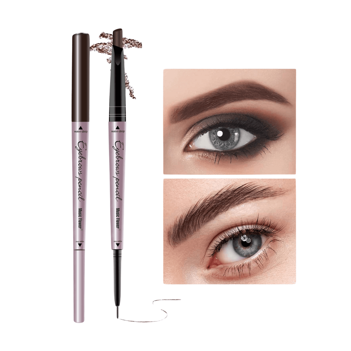 Dual-Tip Natural Brow Pencil: Fine & Triangle