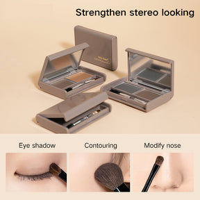 Waterproof Smudge-Proof Eyebrow Powder Palette