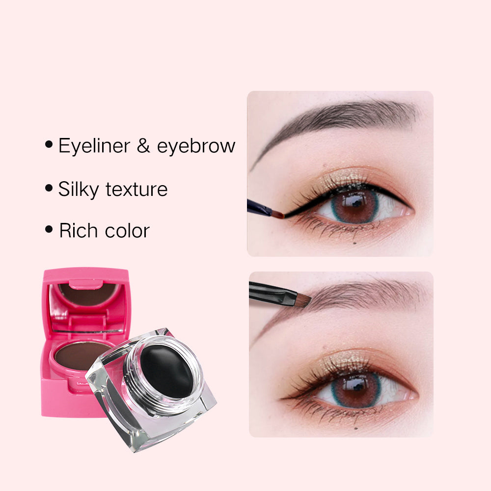 Waterproof Eyebrow Powder and Eyeliner Gel