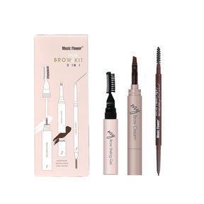 3-in-1 Eyebrow Kit: Brow Glue, Eyeliner Gel, Pencil