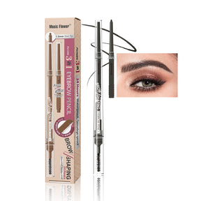 Eyebrow Razor, Pencil, and Brush with Refill: 3-in-1 Eyebrow Kit