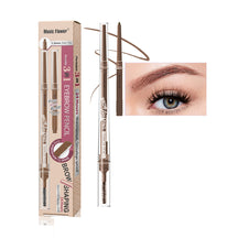 Eyebrow Razor, Pencil, and Brush with Refill: 3-in-1 Eyebrow Kit