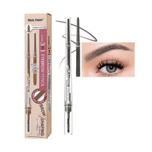 Eyebrow Razor, Pencil, and Brush with Refill: 3-in-1 Eyebrow Kit